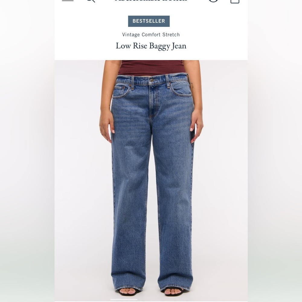 Low Rise Baggy Jeans Abercrombie & Fitch